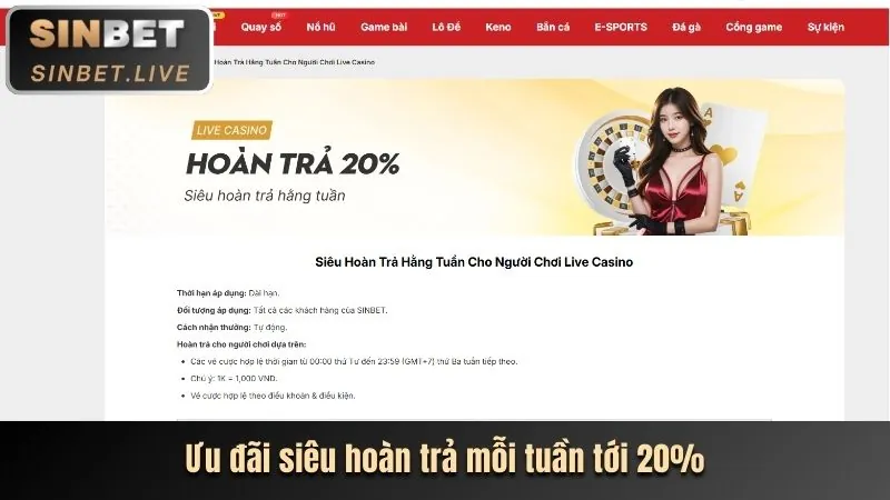 Thưởng nạp lại hàng ngày và hàng tuần
